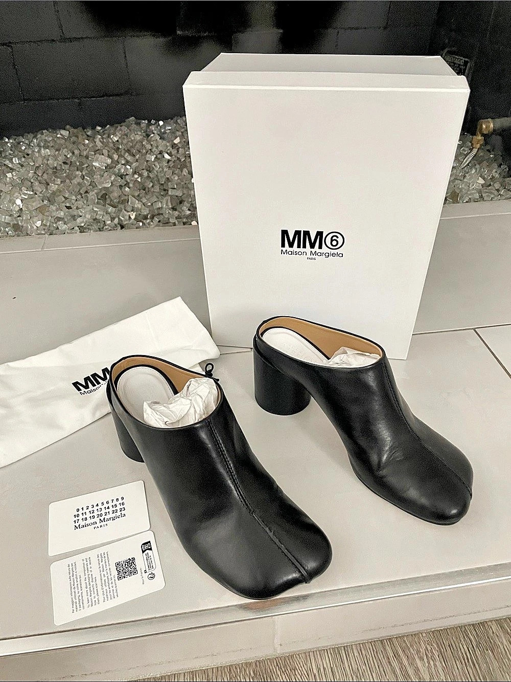 MM6 Maison Margiela Anatomic Heeled Mules Black EU 40